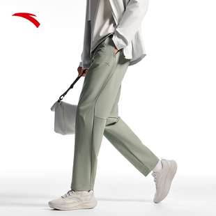 夏季 男士 新款 直筒裤 子 安踏舒乐型动裤 弹力休闲裤 防泼水运动长裤