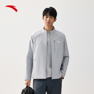 安踏25年春季 休闲外套防风耐磨简约训练健身百搭户外运动夹克 新款