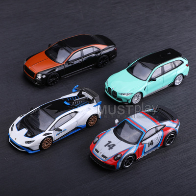 MINIGT 788兰博基尼897宝马M3 964保时捷911 991宾利1/64合金车模