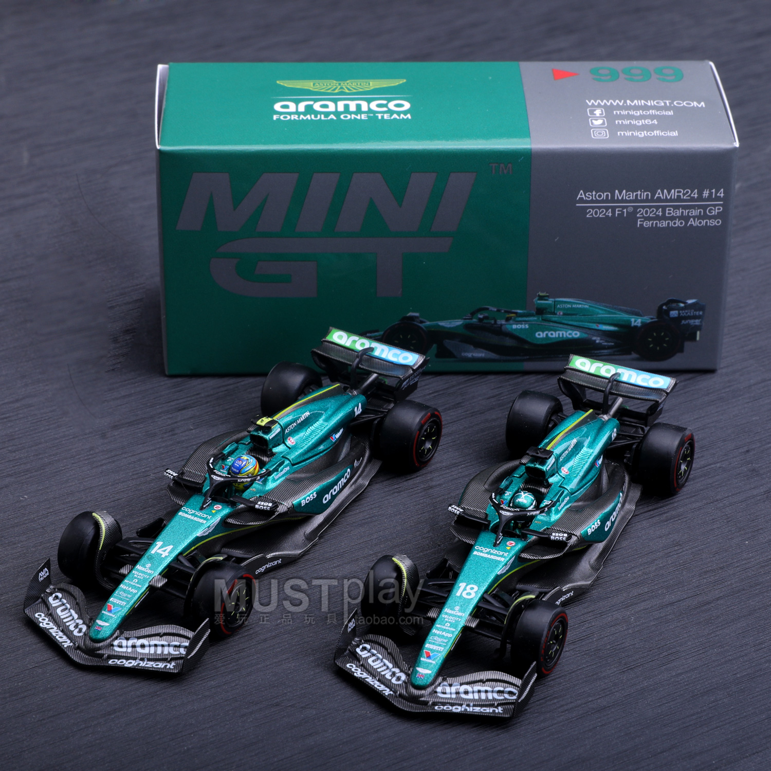 MINIGT阿斯顿马丁赛车合金车模