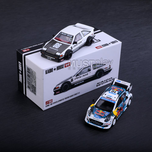 KAIDO MINIGT 1074福特拉力赛车180丰田AE86合金车模型收藏摆件