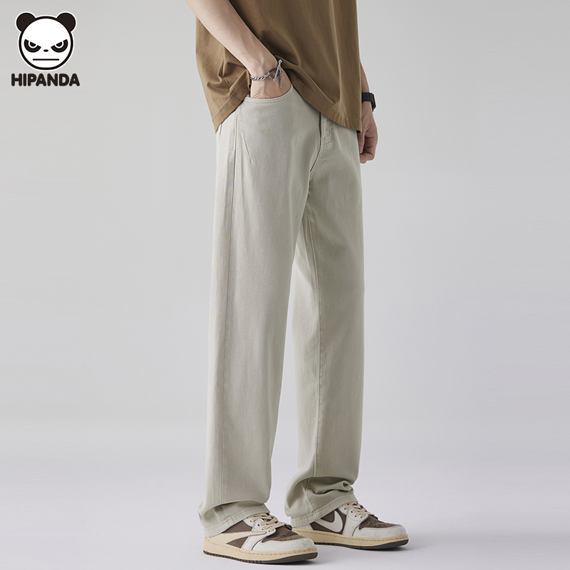 Hi Panda美式高街直筒牛仔裤男士秋冬新款宽松潮牌垂感休闲裤长裤