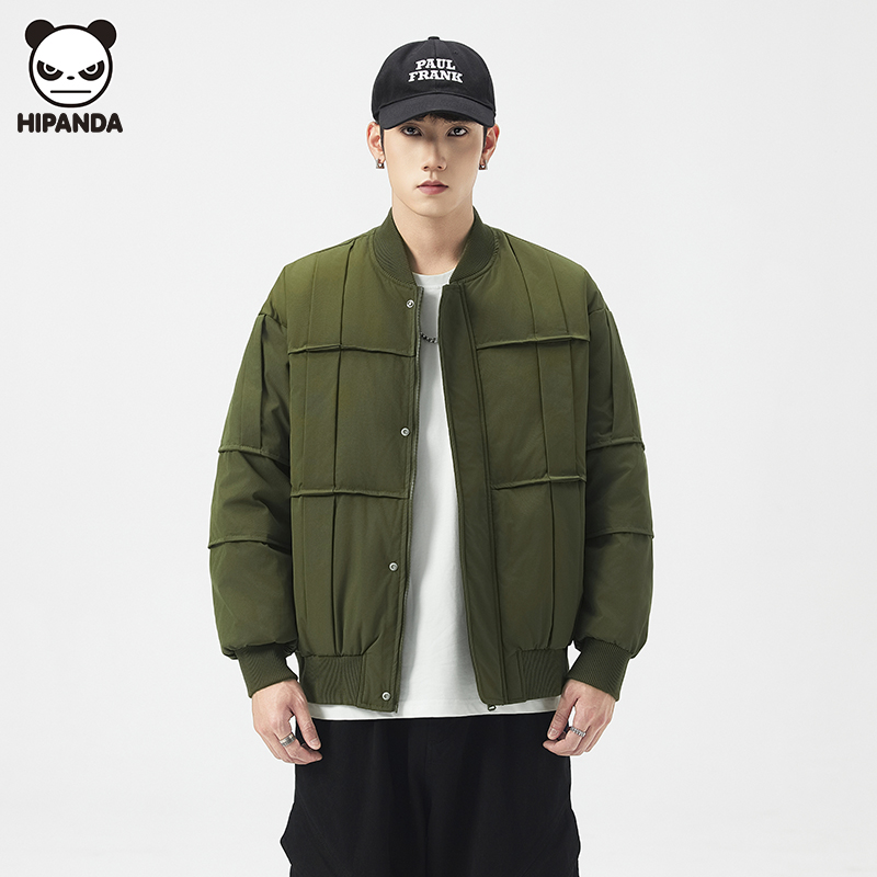 Hi Panda美式复古加厚羽绒服外套男生冬季新款高级感宽松潮牌外套