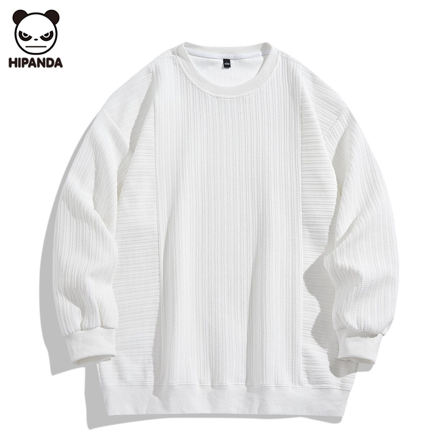 Hi Panda男士圆领卫衣男生2026春季新款宽松潮牌美式休闲套头上衣,男装,卫衣,淘宝优惠券,粉丝福利购,淘宝优惠卷