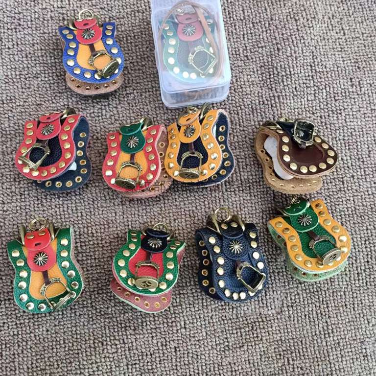 蒙古族皮马鞍钥匙扣挂件