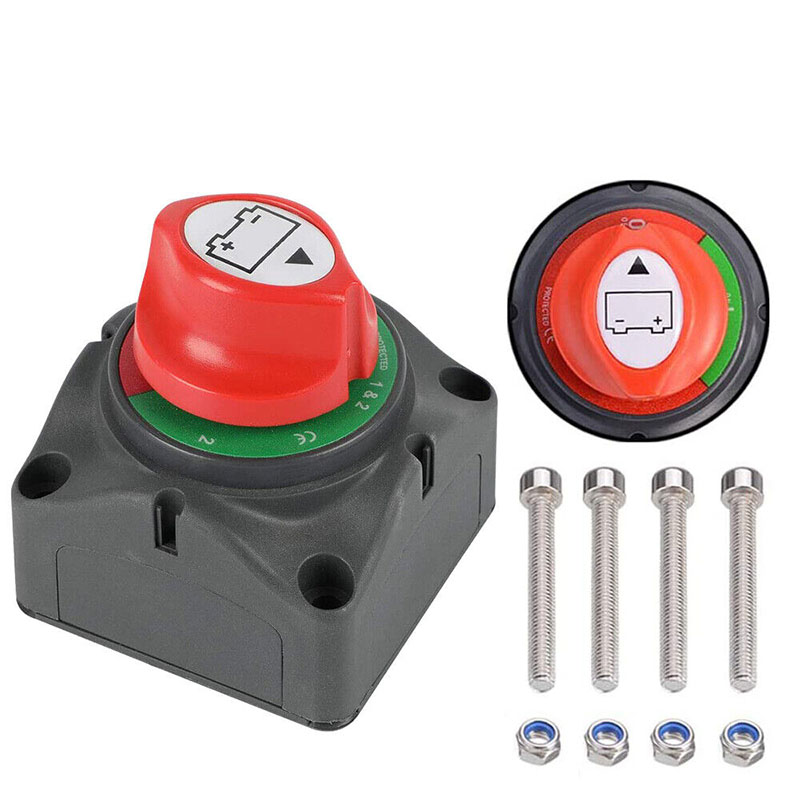 汽车货车换电瓶双电瓶切换控制断电保护防漏电开关蓄电池三档旋钮
