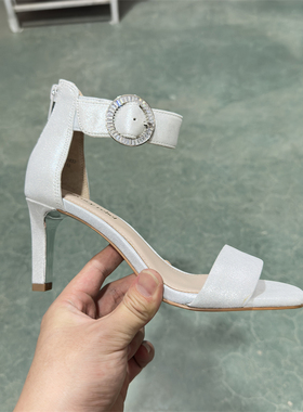 LR夏季细高跟时尚一字带搭裙子凉鞋女显瘦露趾高跟鞋LI251K01033