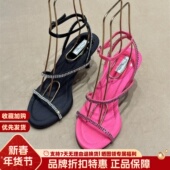 露娜女鞋 女SL122013 绕带搭裙子凉鞋 SL春夏高跟露趾凉鞋 女镶钻时装