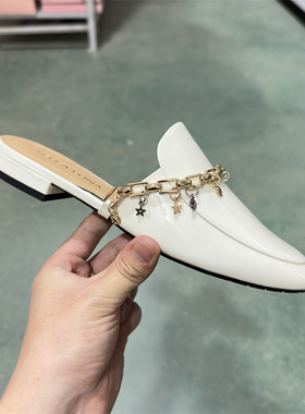 STELLA LUNA 女鞋专柜正品春夏链条圆头平底凉鞋时尚拖鞋SL121087