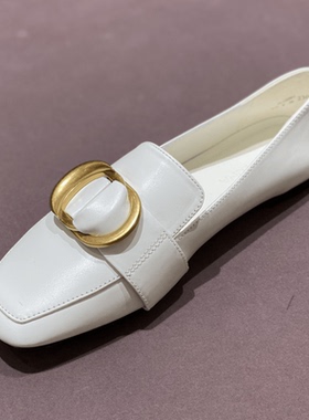 STELLALUNA露娜英伦乐福鞋方头平底鞋小皮鞋一脚蹬豆豆鞋SL122061