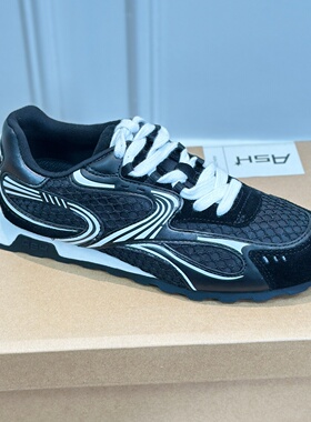 ASH女鞋薄底轻便网布透气跑步鞋休闲板鞋运动德训鞋女AP340B40016