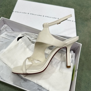 SL124073 一字带露趾细跟凉鞋 STELLALUNA露娜女鞋 气质半镂空高跟鞋