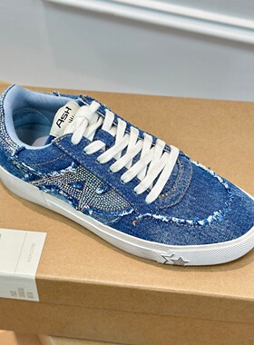 ASH复古做旧脏脏鞋牛仔丹宁板鞋帆布鞋松弛感德训鞋女AO140F40040