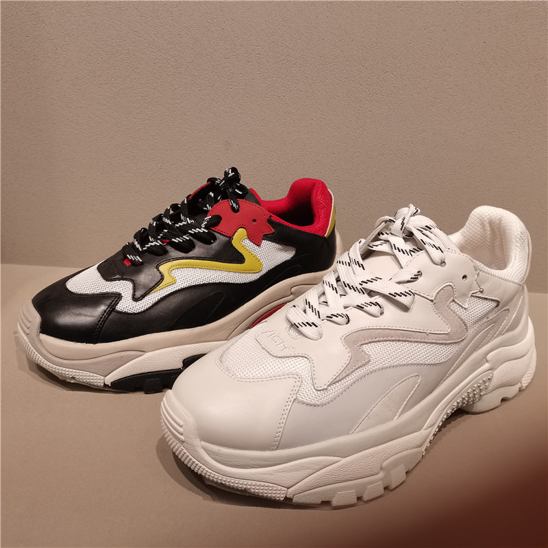 ash 艾熙男鞋2019秋冬 流行时尚低帮休闲老爹鞋男鞋aj140l40104