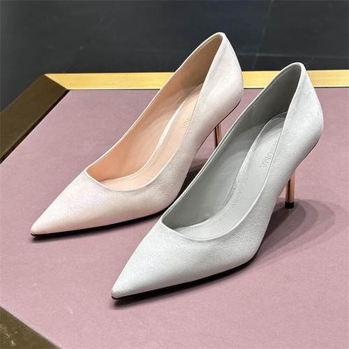 STELLALUNA尖头优雅浅口高跟鞋