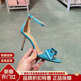 蝴蝶结香烟跟女凉鞋 2021春夏新款 SL320092 专柜正品 STELLALUNA女鞋