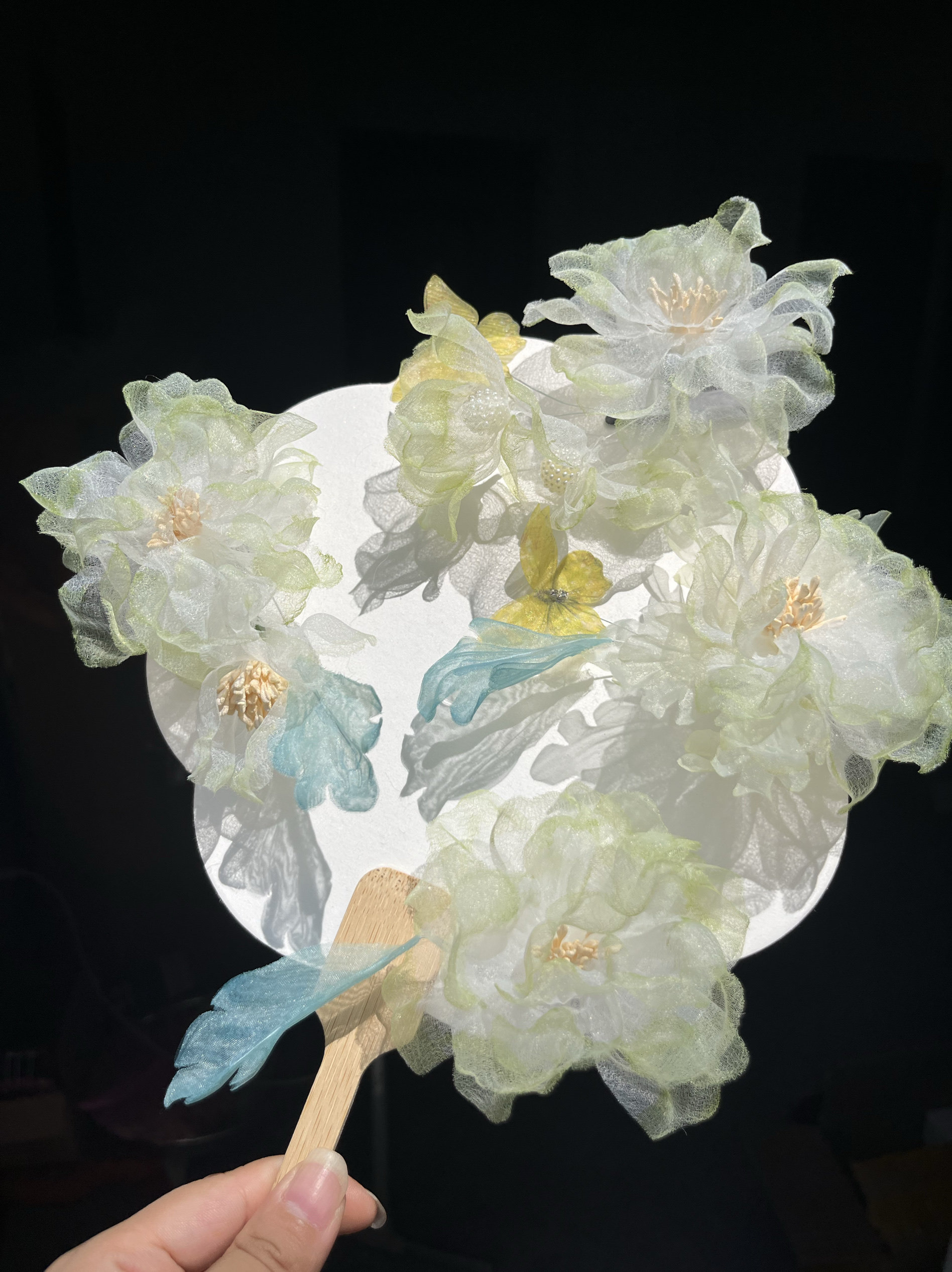 汉服头饰头花森系渐变绿烫花发夹原创古风簪花夹子古典舞头发饰,饰品/流行首饰/时尚饰品新,发饰,淘宝优惠券,粉丝福利购,淘宝优惠卷