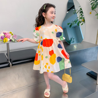 女童连衣裙夏季2025新款洋气夏款小女孩宝宝夏天儿童夏装公主裙子
