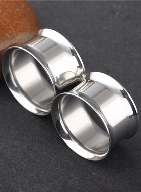 钛钢耳扩粗耳钉阔耳耳环5-25mm大号扩耳器耳扩耳洞扩大器耳廓饰品