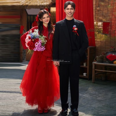 影楼主题服装2025新款法式轻婚纱