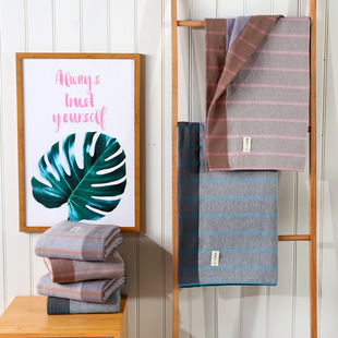 无印同款纯棉浴巾家用洗澡洗脸吸水速干男女全棉酒店专用阴干防臭