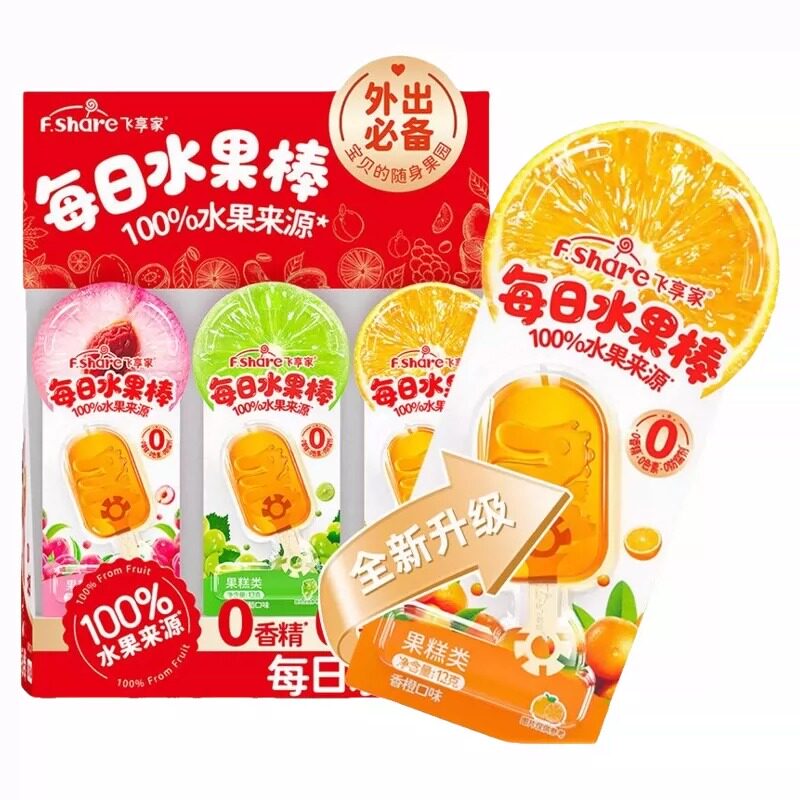 飞享家每日水果棒12克/支儿童休闲健康水果棒果糕0添加色素香精