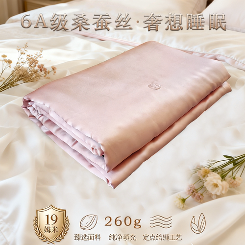 19姆米6A级蚕丝空调被定点绗缝