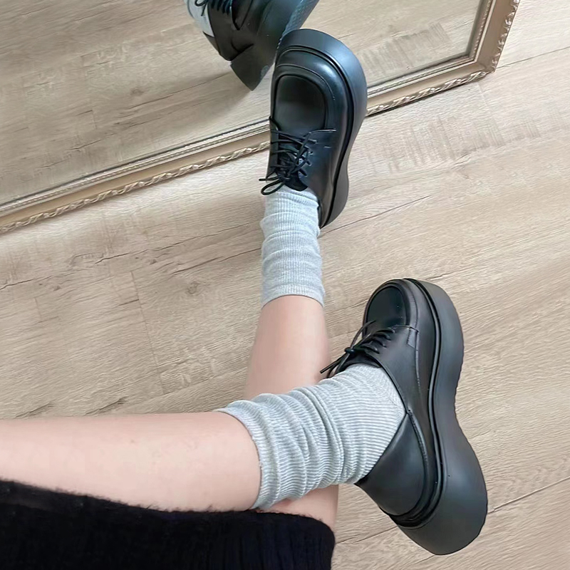 小个子增高厚底鞋小皮鞋