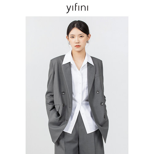 易菲宽松高级感西装外套