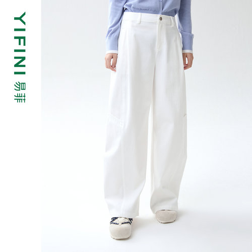 天丝棉混纺时尚百搭宽松休闲裤