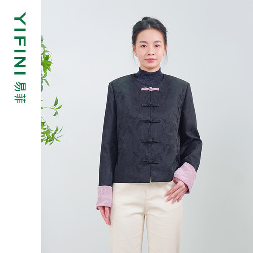 易菲盘扣新中式国风短款外套