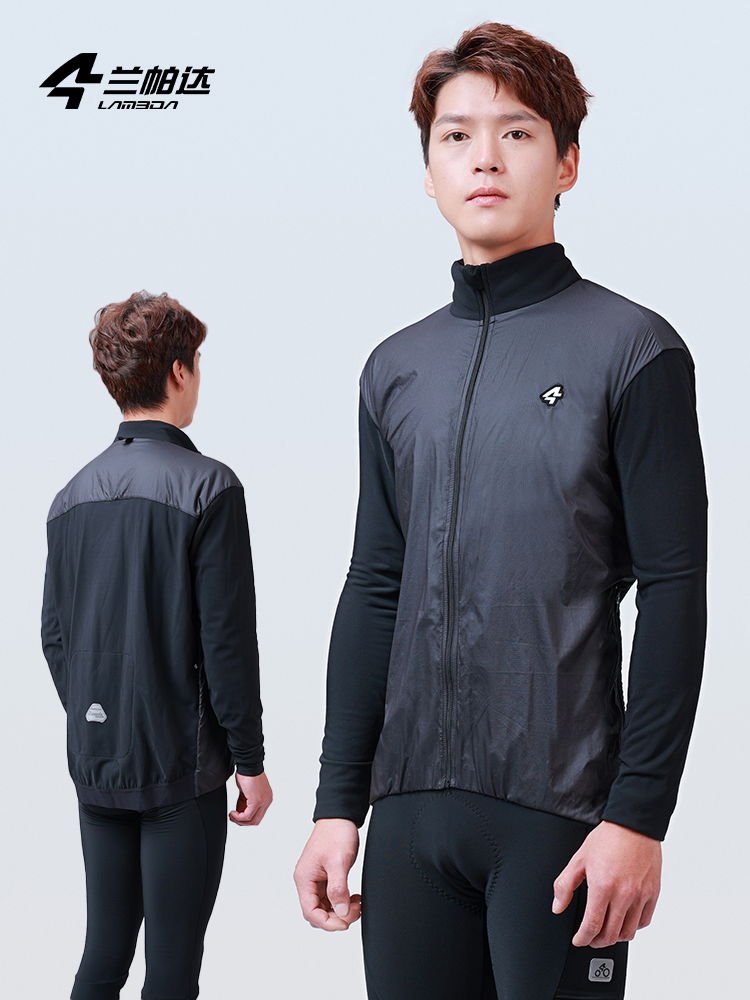 兰帕达骑行外套休闲宽松版防风抓绒保暖0-15度男秋冬公路车自行车