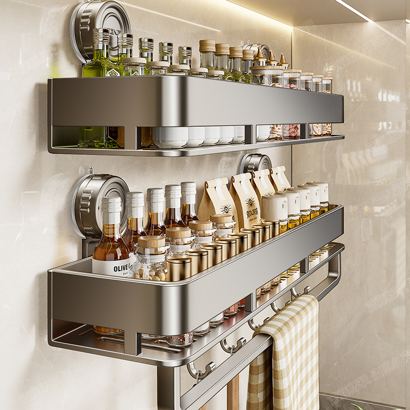 大容量强力吸盘厨房架掉落包赔