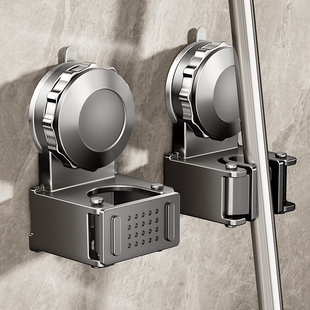 吸盘拖把夹墙上壁挂免打孔卫生间浴室多功能扫把固定挂架收纳神器