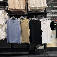 正品Nike耐克Dri-Fit男子速干跑步运动训练跨栏无袖背心T恤CZ1185