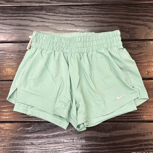 正品 Nike耐克DRI-FIT女子速干透气二合一跑步运动短裤DX6013-017