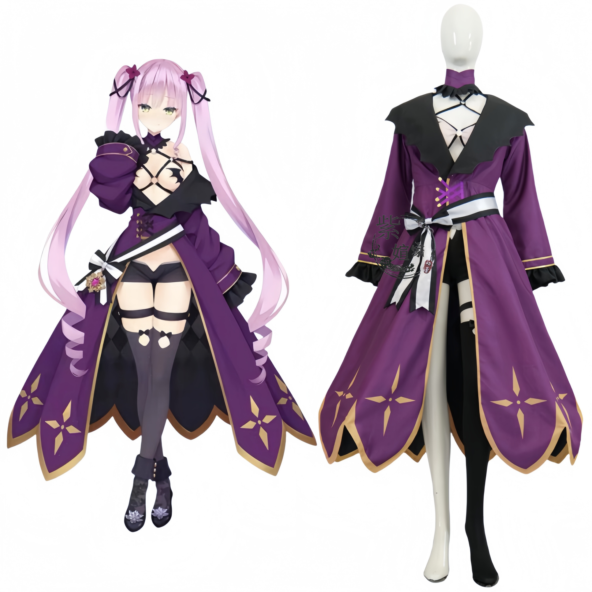 紫媗动漫天使纷扰 谷风天音前世cos动漫演出服cosplay服饰高定