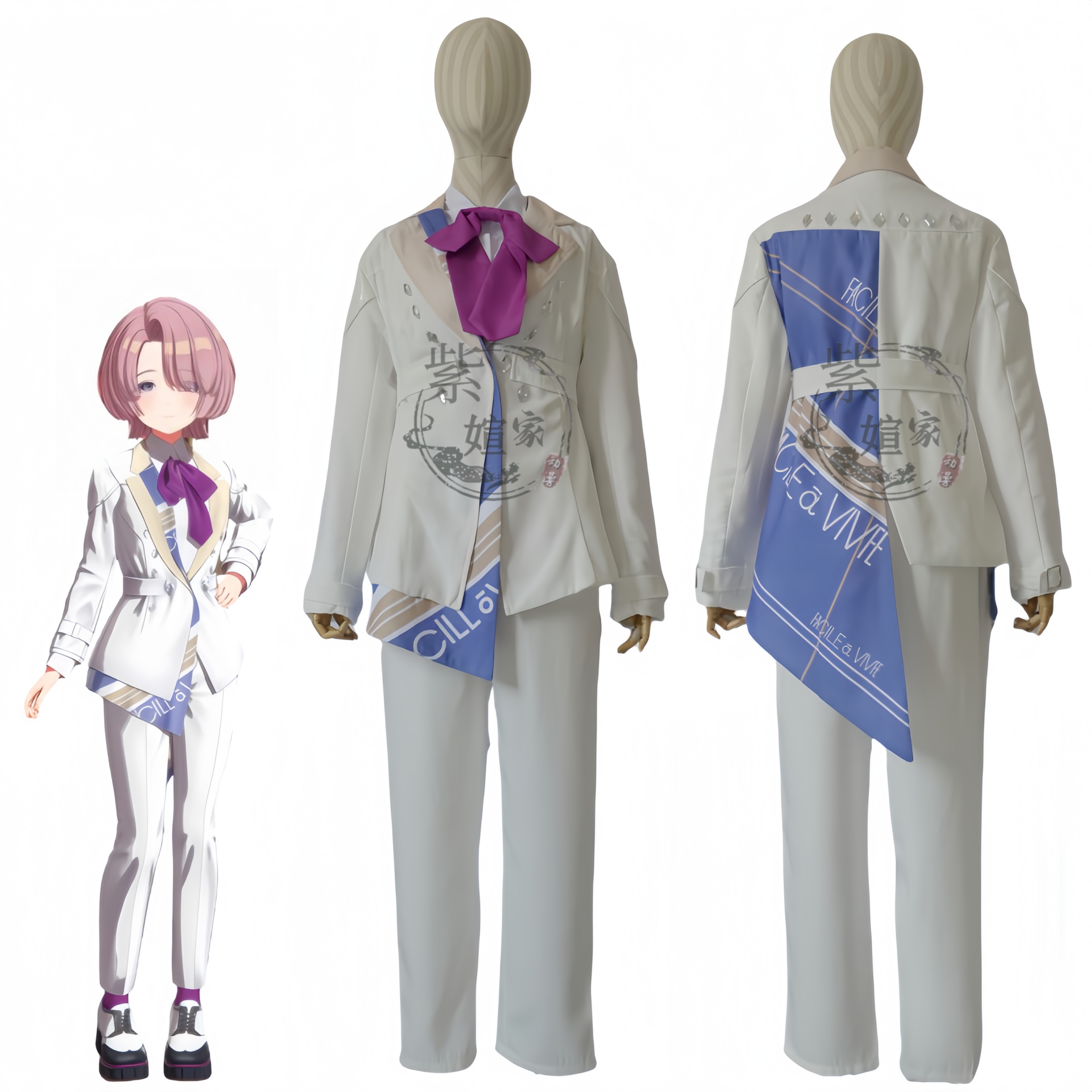 紫媗动漫学园偶像大师有村麻央cos服Cosplay服饰定制