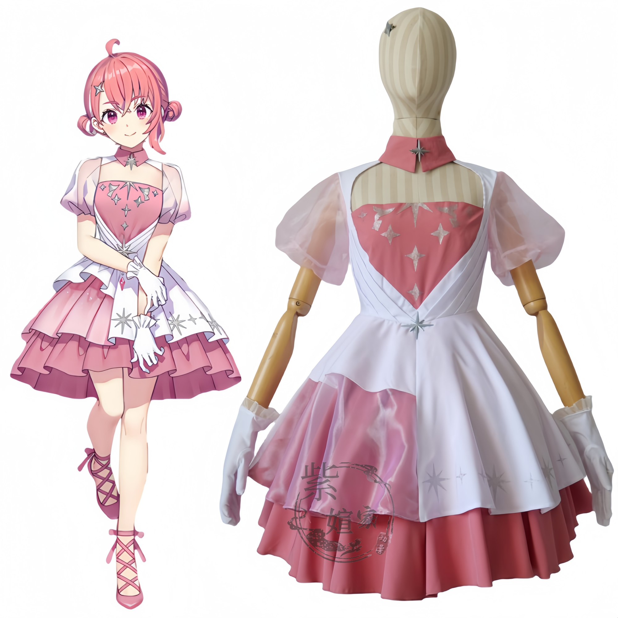 紫媗动漫VTuber笹木咲 椎名唯華COS动漫演出服cosplay服饰定制