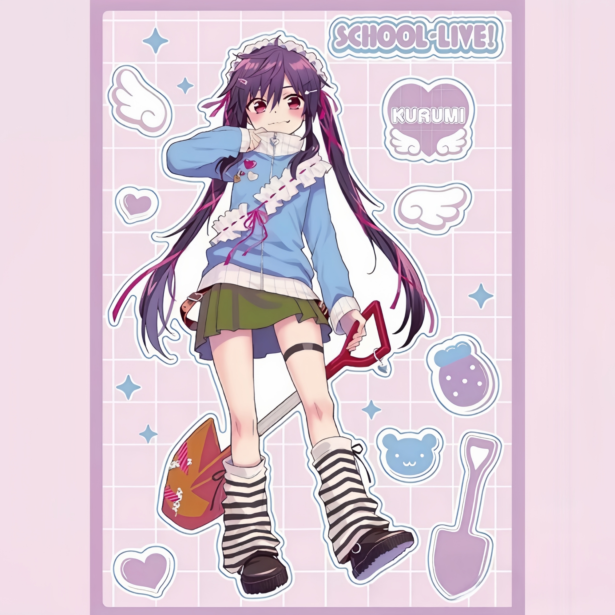 紫媗动漫cos《学园孤岛》惠飞须泽胡桃cos动漫服