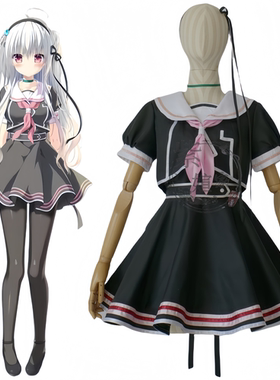 紫媗动漫galgame TRINOLINE中的七波白音COS演出服Cosplay服饰