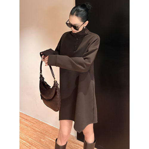 紫紫轻时髦卫衣裙可持续松弛