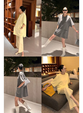 AME口袋大T裙量感松弛