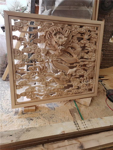 祥云立体隔断屏风壁饰东阳木雕