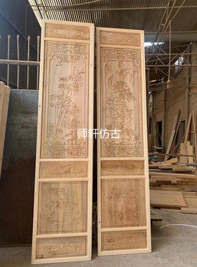 东阳木雕中式古建工程门窗玄关