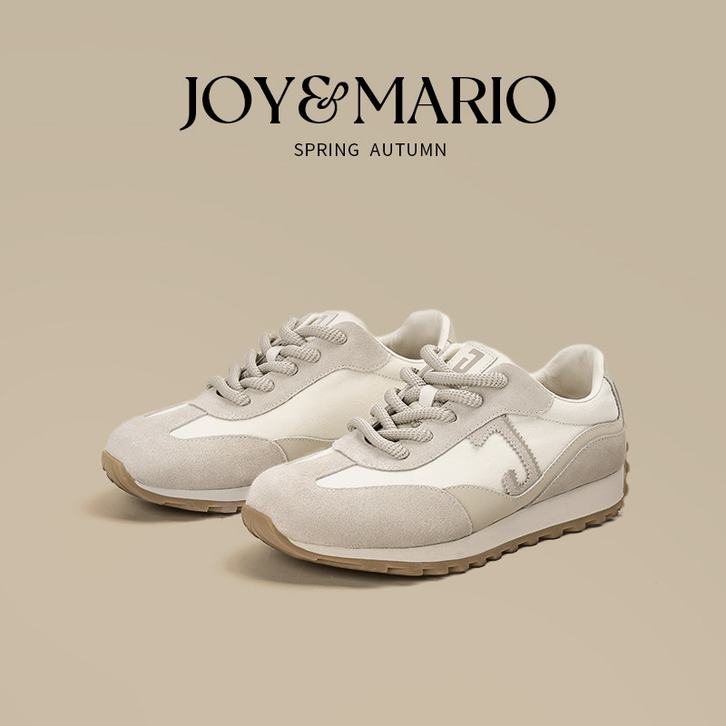 快乐玛丽德训鞋女2026春季新款百搭运动休闲鞋复古软底防滑阿甘鞋,女鞋,德训鞋,淘宝优惠券,粉丝福利购,淘宝优惠卷