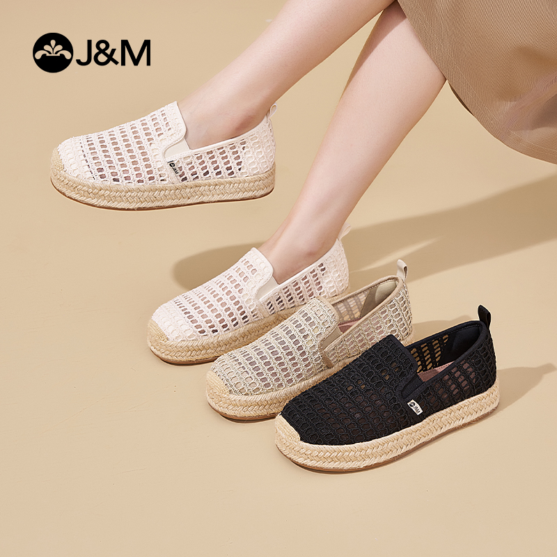 快乐玛丽2025春夏新款平底渔夫鞋