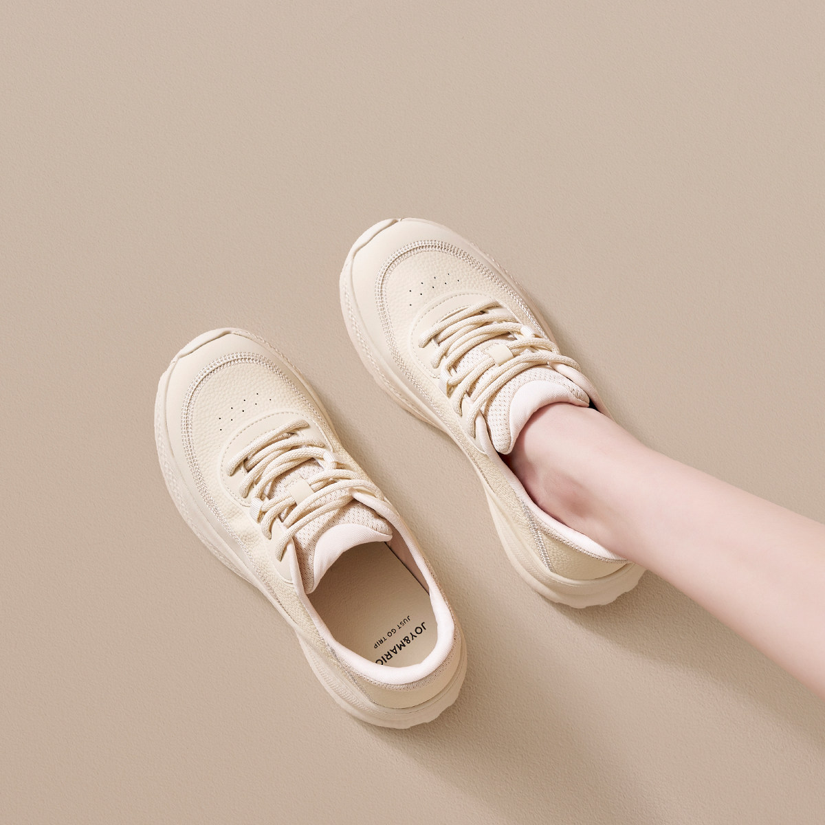 快乐玛丽时尚休闲鞋女2026春季新款厚底舒适一脚蹬百搭运动板鞋,女鞋,时尚休闲鞋,淘宝优惠券,粉丝福利购,淘宝优惠卷