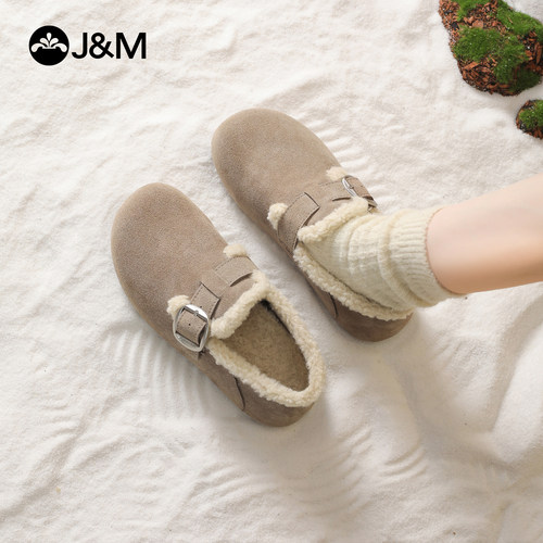 快乐玛丽毛毛勃肯鞋女