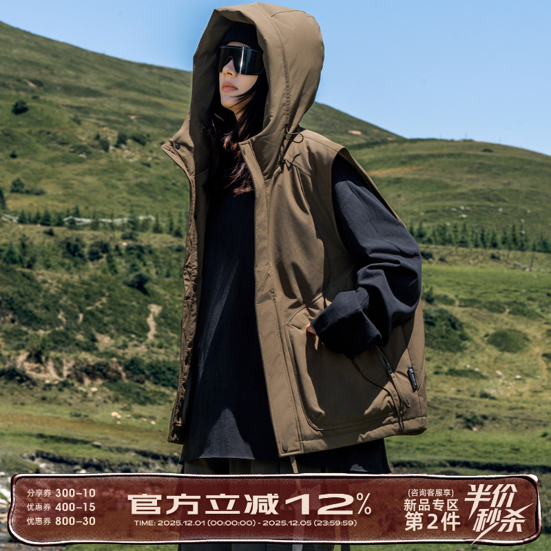 AOGZ白鸭绒羽绒马甲2025新款